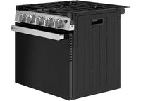 GE Appliances Profile 21" Drop-In Gas Range - Stainless Steel/Matte Black  • PLD621RTSS