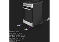 GE Appliances Profile 24" Free-Standing Gas Range - Stainless Steel/Black Matte  • PLS624RTSS