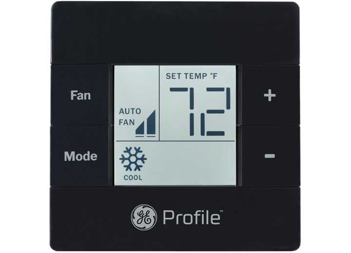 GE Appliances RV Air Conditioner Single Zone Wall Thermostat, Black  • RGRWT2B