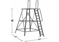 Hawk Compound Box Blind with 10' Elite Tower  • HWK-BBB7000-10C