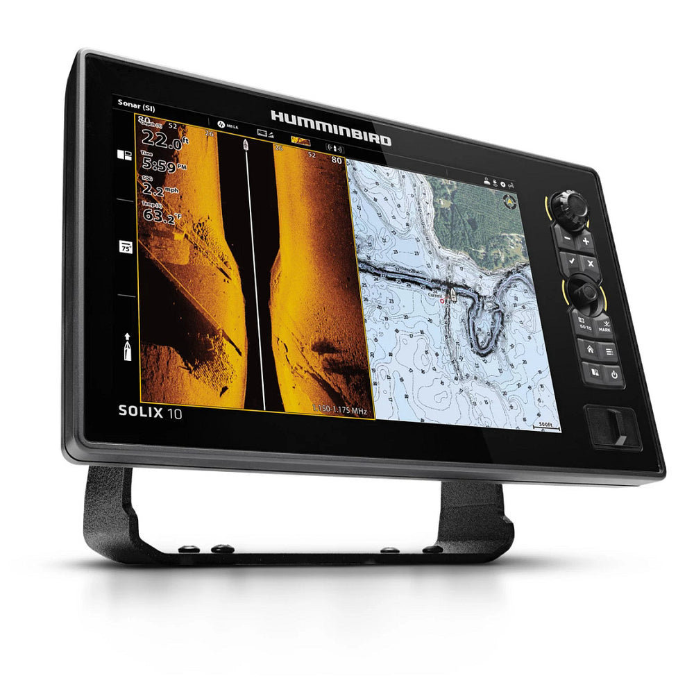 Humminbird Solix G3 10 MEGA SI+ 10.1" Fish Finder/Chartplotter with Basemap w/o Transducer  • 411530-1CHO