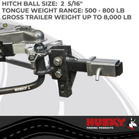 Husky Towing Round Bar Weight Distribution Hitch - 2-5/16" Ball - 8,000lb  • 31997