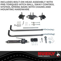 Husky Towing Round Bar Weight Distribution Hitch - 2-5/16" Ball - 12,000lb - w/o Shank  • 33093
