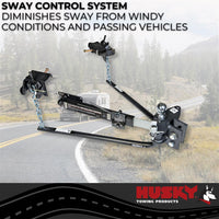 Husky Towing Round Bar Weight Distribution Hitch - 2-5/16" Ball - 12,000lb - w/o Shank  • 33093