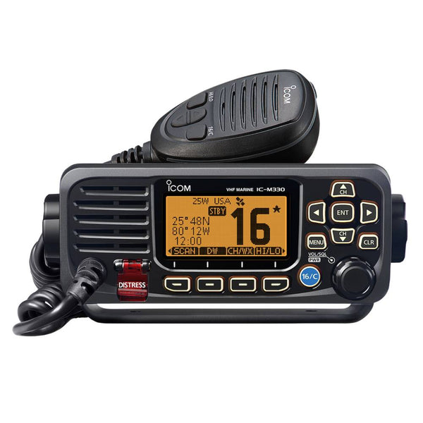 Icom Ultra Compact VHF with GPS, Black  • M330G BLACK