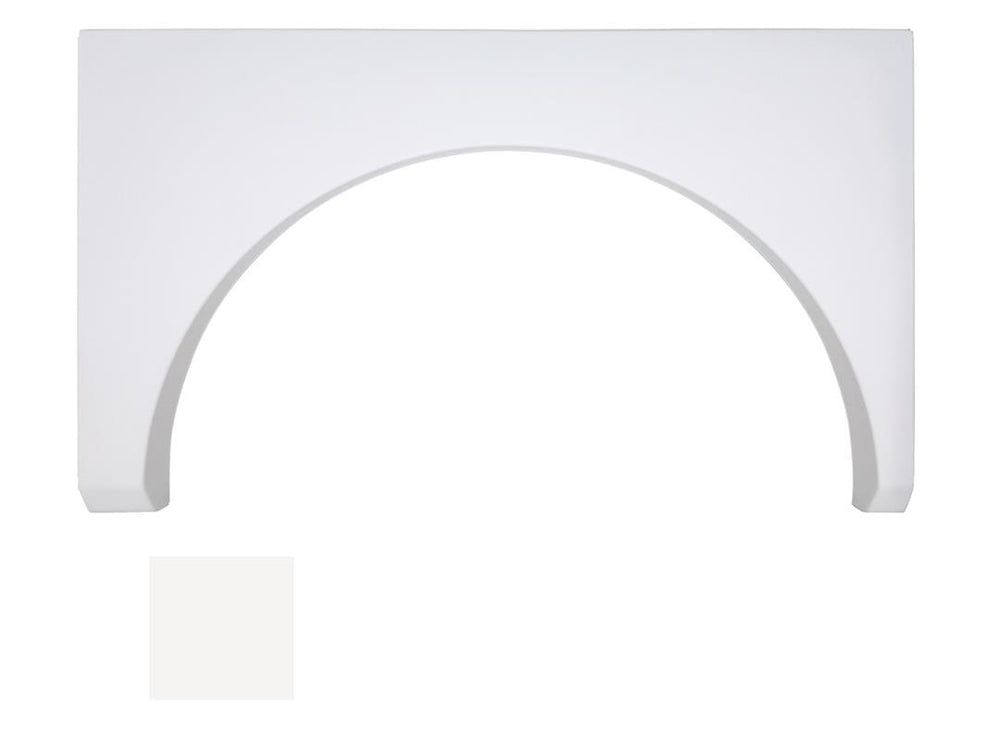 Icon Single Axle Fender Skirt for Fleetwood/Bounder, Right Hand, 46-1/4" x 28" H, White  • 14366