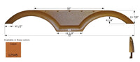 Icon 73"L x 11-7/8"H (4-1/4" Arch Heigh) Copper Tandem Fender Skirt for Coachmen Freedom Express  • 12545
