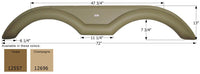 Icon 72"L x 13"H (7-3/4" Arch Heigh) Taupe Tandem Fender Skirt for Sunnybrook Bristol Bay Model  • 12557