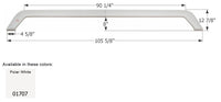 Icon 105-5/8"L x 12-7/8"H (8" Arch Heigh) Polar White Triple Axle Fender Skirt for Forest River Sandpiper Sport  • 01707