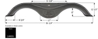 Icon Prime Time RV Tandem Fender Skirt, Black, 81-1/4" L x 12-1/2" H  • 14955