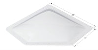 Icon 15"W x 28"L White Neo Angle Outer Skylight  • 01867