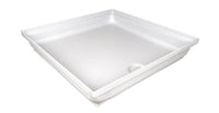 Icon Shower Pan, 24" Length x 24" Width, Ready To Drill Drain, Polar White  • 15235