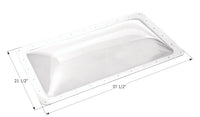 Icon 21.5"W x 37.5"L Clear Rectangular Outer Skylight  • 12214