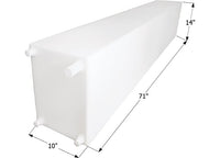 Icon 41 Gallon Fresh Water Tank, 71"L x 14"W x 10"H  • 12715