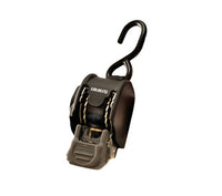 BoatBuckle Mini Retractable Transom Tie-Down Straps with Hook Ends, 72" x 2", Pair  • F106877