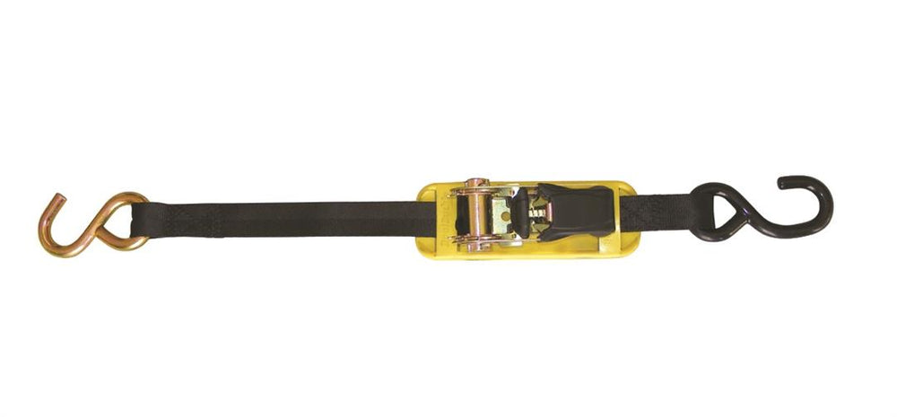 BoatBuckle Pro Series 3' x 1" with Ratchet Transom Tie-Down Straps with Hook End, Pair  • F18740