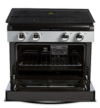 InVision 17" RV Gas Range • 3-Burner Drop-In Range • Black  • 480-2730