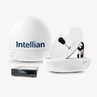 Intellian i5 24.7" Dia. White TV Antenna System with Control Unit and 49' RG6 Cable for All Americas  • B4-509AA