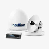 Intellian i2 14.6" Dia. White TV Antenna System with Control Unit, MIM-2 Switch and 49' RG6 Cable for North America  • B4-209DN2