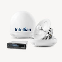 Intellian i3 16.9" Dia. White TV Antenna System with Control Unit, MIM-2 Switch and 49' RG6 Cable for North America  • B4-309DN2