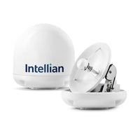 Intellian i3 16.9" Dia. White TV Antenna System with Control Unit, MIM-2 Switch and 49' RG6 Cable for North America  • B4-309DN2