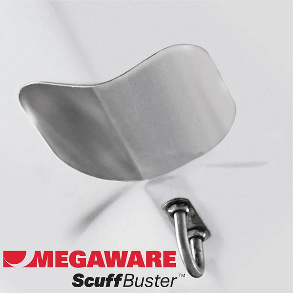 Megaware ScuffBuster Standard - 5.75" X 4.5" - Solid Bowguard - 22G - Stainless Steel  • 2637