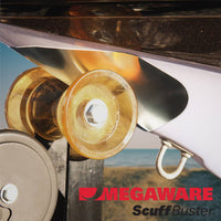 Megaware ScuffBuster XL - 9" X 8.75" - Notched - 22G - Stainless Steel  • 80638