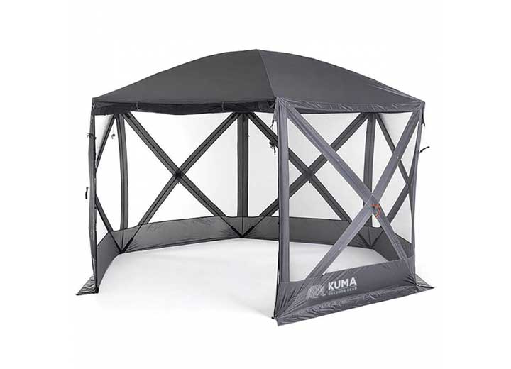 Kuma Outdoor Gear Bear Den Gazebo, 11'6" L x 9'10" W x 7' 5" H, Grey  • 492KM-BDG-GR