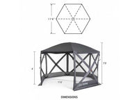 Kuma Outdoor Gear Bear Den Gazebo, 11'6" L x 9'10" W x 7' 5" H, Grey  • 492KM-BDG-GR