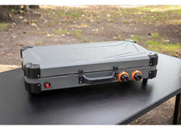Kuma Outdoor Gear Grill & 1-Burner Propane Camp Stove â€“ Graphite/Orange  • 871-KM-GBPS-GROR