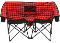 Kuma Outdoor Gear Kozy Bear Double Camping Chair – Red/Black Plaid  • 872-KM-KBDC-RB