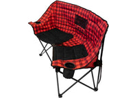 Kuma Outdoor Gear Kozy Bear Double Camping Chair – Red/Black Plaid  • 872-KM-KBDC-RB