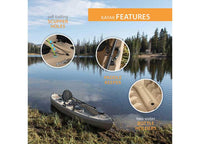 Lifetime Tamarack Angler 100 Fishing Kayak w/ Paddle - Tan  • 90508