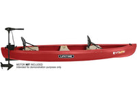Lifetime Kodiak 130 Canoe with Paddles - Red  • 90658