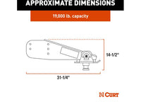 Curt M19 Rota-Flex Pin Box - 19,000 lbs  • 176440