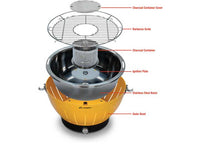 Lippert Odyssey Portable Charcoal Grill - Red  • 2021106515