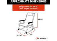 Lippert Stargazer Outdoor Rocking Chair - Dark GreyChair, Dark Grey  • 2021123283