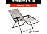 Lippert Stargazer Plus Zero Gravity Outdoor Chair, Sand  • 2021123288