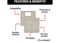 Lippert Picnic Popup Gazebo Wind Panels, Set of 5  • 2021123290