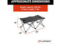 Lippert Campfire Ottoman, Dark Grey  • 2021123295