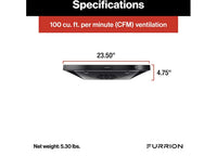 Furrion Furrion 12V Ducted RV Range Hood with Charcoal Filter - 24" Stainless Steel  • 2021123593