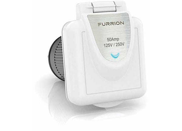 Furrion Square Powersmart Inlet - 50A, 125/250V, White  • 2021123647