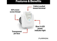 Furrion Square Powersmart Inlet - 50A, 125/250V, White  • 2021123647