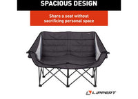 Lippert Campfire Folding Loveseat, Dark Grey  • 2021128650