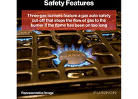Furrion 2-in-1 RV Gas Range Oven - 21" Black with Stainless Steel Handles  • 2021149019