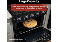 Furrion 2-in-1 RV Gas Range Oven - 21" Black with Stainless Steel Handles  • 2021149019