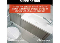 Lippert Bathtub with Center Drain; 24" x 36", Parchment  • 209369