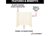 Lippert Bathtub Wall Surround - 24" x 38" x 56", Parchment  • 209464