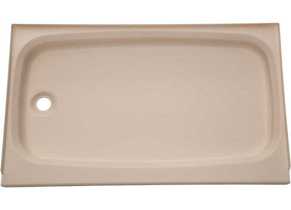 Lippert Shower Pan with Left Drain; 24" x 40", Parchment  • 209498
