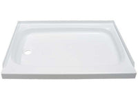 Lippert Shower Pan with Left Drain; 24" x 40", White  • 210377